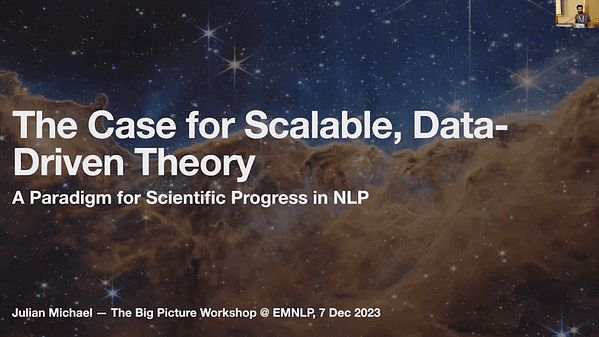 The Case for Scalable, Data-Driven Theory: A Paradigm for Scientific Progress in NLP