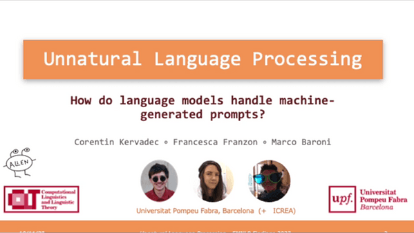 Unnatural language processing: How do language models handle machine-generated prompts? | VIDEO