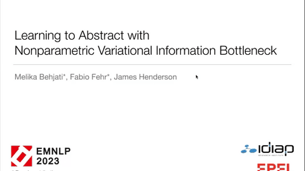 Learning to Abstract with Nonparametric Variational Information Bottleneck