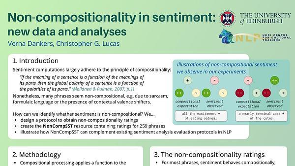 Non-Compositionality in Sentiment: New Data and Analyses