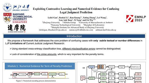 Exploiting Contrastive Learning and Numerical Evidence for Confusing Legal Judgment Prediction