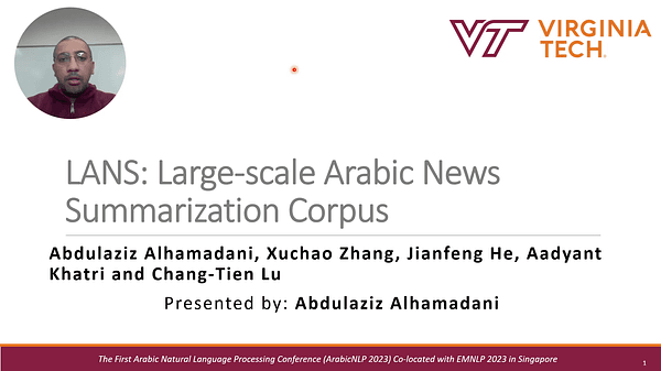 LANS: Large-scale Arabic News Summarization Corpus