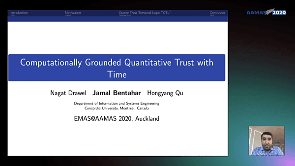 Computationally Grounded Quantitative Trust with Time