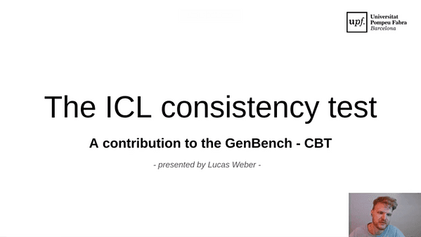 The ICL consistency test