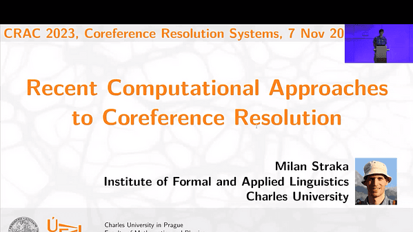 Recent Computational Approaches to Coreference Resolution