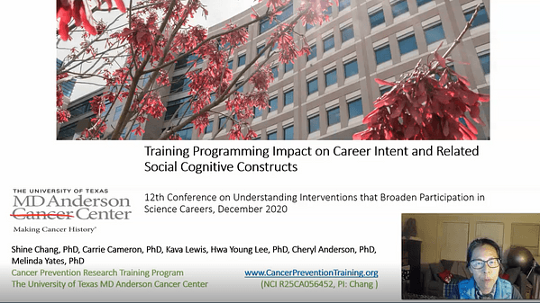 Training Programming Impact on Career Intent and Related Social Cognitive Constructs