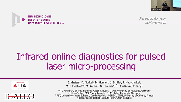 Infrared online diagnostics for pulsed laser micro-processing