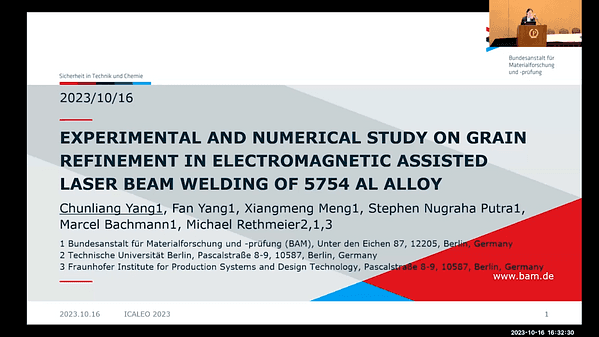 Experimental and Numerical Study on Grain Refinement in Electromagnetic Assisted Laser Beam Welding of 5754 Al Alloy