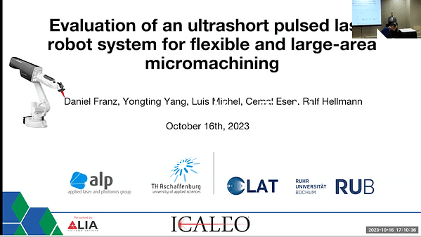 Realization of an Ultrashort Pulsed Laser Robot System: Characterization, Limits and Application