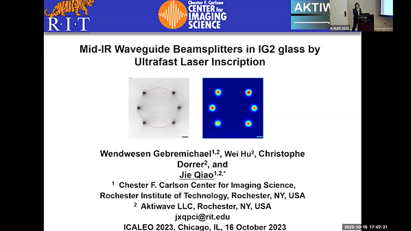 Mid-IR Waveguide Beamsplitters in IG2 Glass by Ultrafast Laser Inscription