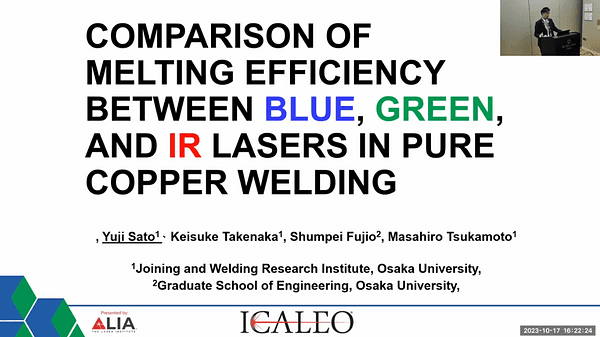 Comparison of Melting Efficiency Between Blue, Green, and IR Lasers in Pure Copper Welding