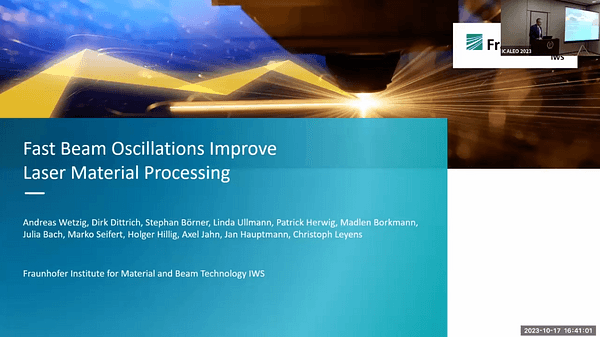 Fast Beam Oscillations Improve Laser Material Processing