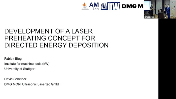 Development of a Laser Preheating Concept for Directed Energy Deposition