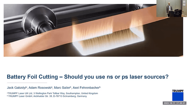 Battery Foil Cutting – Should You Use ns or ps Laser Sources?