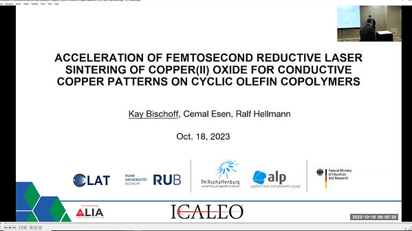 Acceleration of Femtosecond Reductive Laser Sintering of Copper(II) Oxide for Conductive Copper Patterns on Cyclic Olefin Copolymers