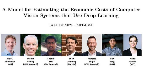 A Model for Estimating the Economic Costs of Computer Vision Systems That Use Deep Learning