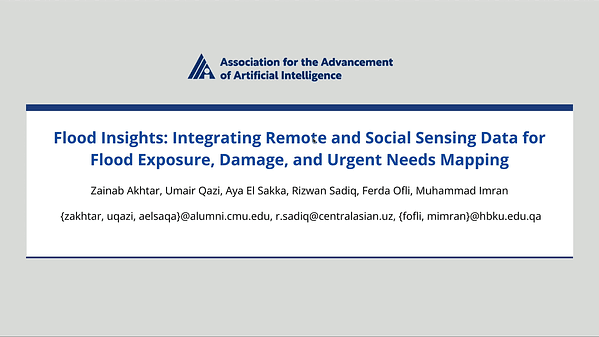 Flood Insights: Integrating Remote and Social Sensing Data for Flood Exposure, Damage, and Urgent Needs Mapping | VIDEO