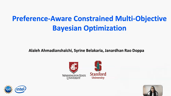 Preference-Aware Constrained Multi-Objective Bayesian Optimization (Student Abstract) | VIDEO