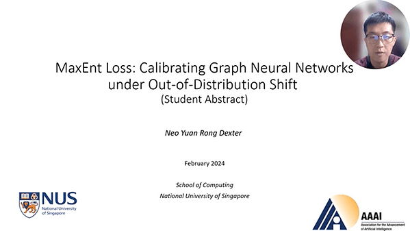 MaxEnt Loss: Calibrating Graph Neural Networks under Out-of-Distribution Shift (Student Abstract) | VIDEO