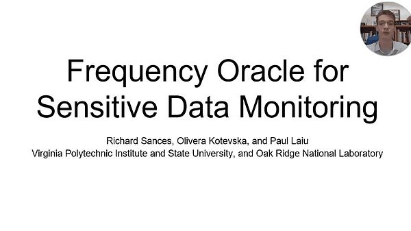 Frequency Oracle for Sensitive Data Monitoring (Student Abstract)