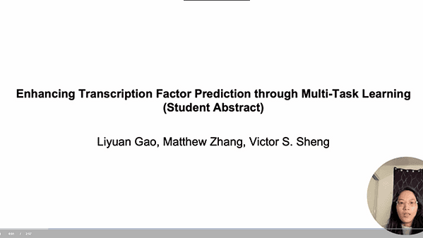 Enhancing Transcription Factor Prediction through Multi-Task Learning (Student Abstract) | VIDEO