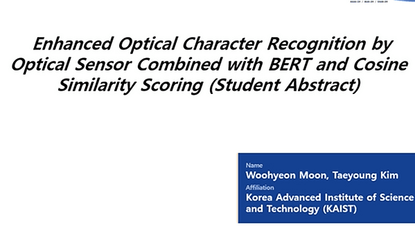 Enhanced Optical Character Recognition by Optical Sensor Combined with BERT and Cosine Similarity Scoring (Student Abstract)