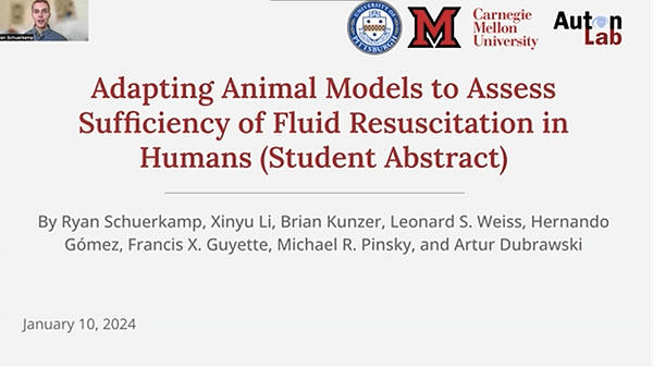 Adapting Animal Models to Assess Sufficiency of Fluid Resuscitation in Humans (Student Abstract)