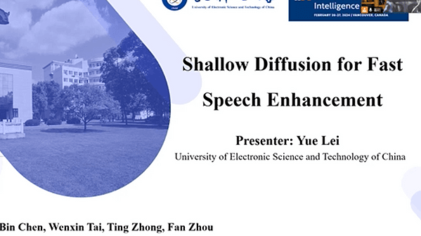 Shallow Diffusion for Fast Speech Enhancement (Student Abstract)