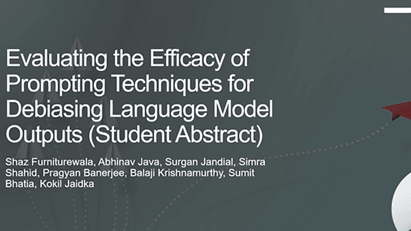 Evaluating the Efficacy of Prompting Techniques for Debiasing Language Model Outputs (Student Abstract)