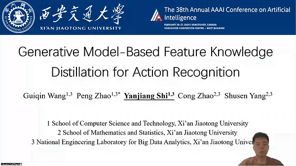 Generative Model-Based Feature Knowledge Distillation for Action Recognition | VIDEO