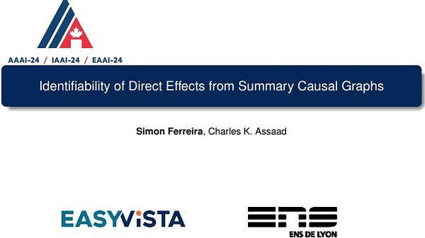 Identifiability of Direct Effects from Summary Causal Graphs