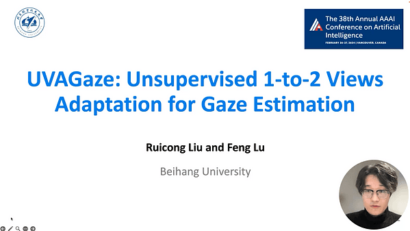 UVAGaze: Unsupervised 1-to-2 Views Adaptation for Gaze Estimation