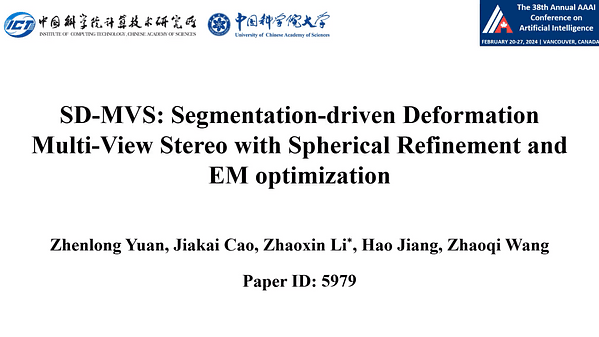 SD-MVS: Segmentation-Driven Deformation Multi-View Stereo with Spherical Refinement and EM Optimization