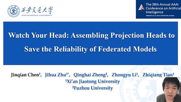 Watch Your Head: Assembling Projection Heads to Save the Reliability of Federated Models