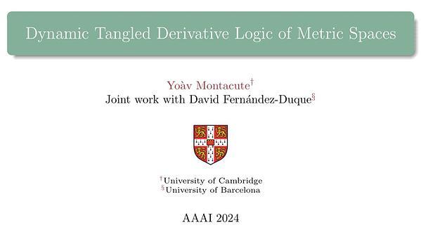 Dynamic Tangled Derivative Logic of Metric Spaces