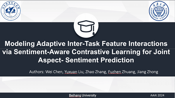 Modeling Adaptive Inter-Task Feature Interactions via Sentiment-Aware Contrastive Learning for Joint Aspect-Sentiment Prediction