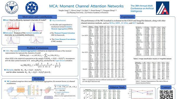 MCA: Moment Channel Attention Networks | VIDEO