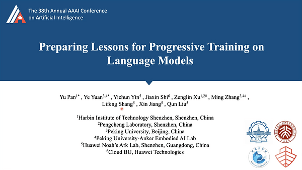 Preparing Lessons for Progressive Training on Language Models