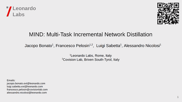 MIND: Multi-Task Incremental Network Distillation