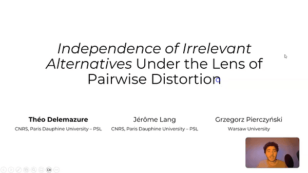 Independence of Irrelevant Alternatives under the Lens of Pairwise Distortion | VIDEO