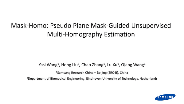 Mask-Homo: Pseudo Plane Mask-Guided Unsupervised Multi-Homography Estimation