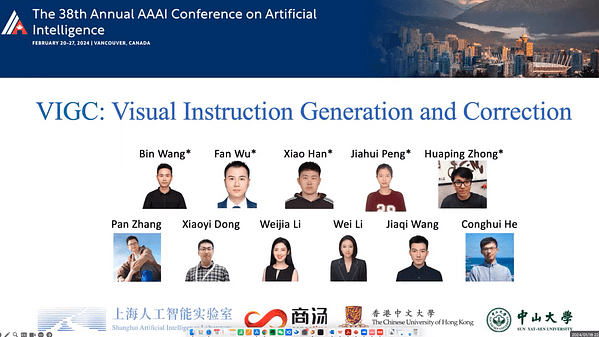 VIGC: Visual Instruction Generation and Correction | VIDEO