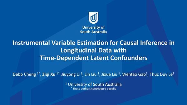 Instrumental Variable Estimation for Causal Inference in Longitudinal Data with Time-Dependent Latent Confounders