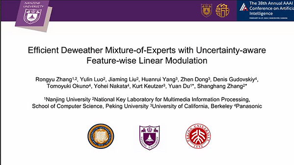 Efficient Deweahter Mixture-of-Experts with Uncertainty-Aware Feature-Wise Linear Modulation