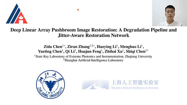 Deep Linear Array Pushbroom Image Restoration: A Degradation Pipeline and Jitter-Aware Restoration Network