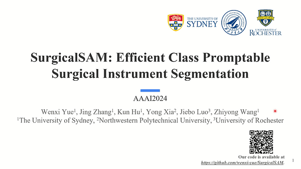 SurgicalSAM: Efficient Class Promptable Surgical Instrument Segmentation