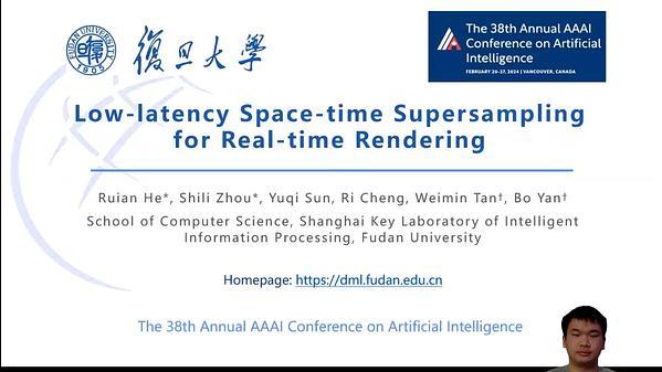 Low-Latency Space-Time Supersampling for Real-Time Rendering