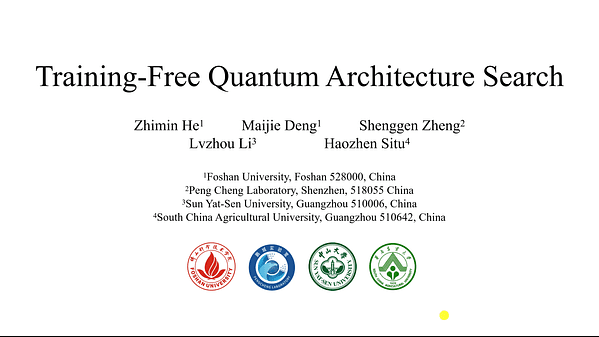 Training-Free Quantum Architecture Search