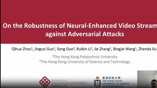 On the Robustness of Neural-Enhanced Video Streaming against Adversarial Attacks