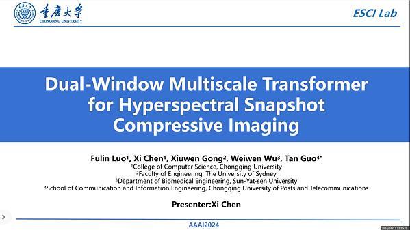 Dual-Window Multiscale Transformer for Hyperspectral Snapshot Compressive Imaging